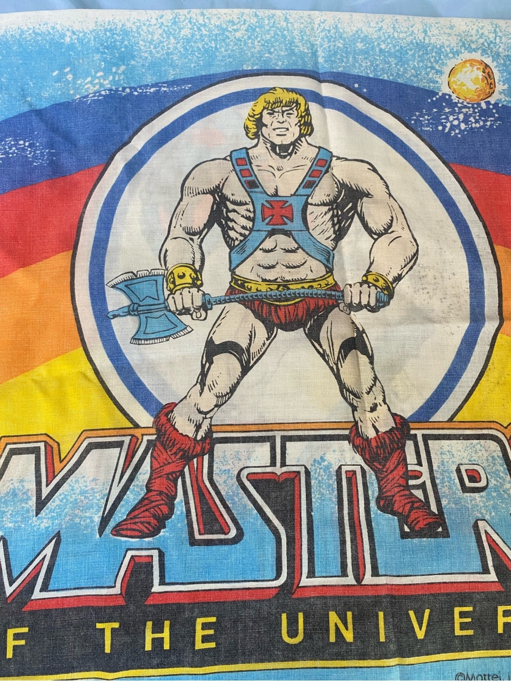 Vintage Masters of the Universe He-Man twin sheet set